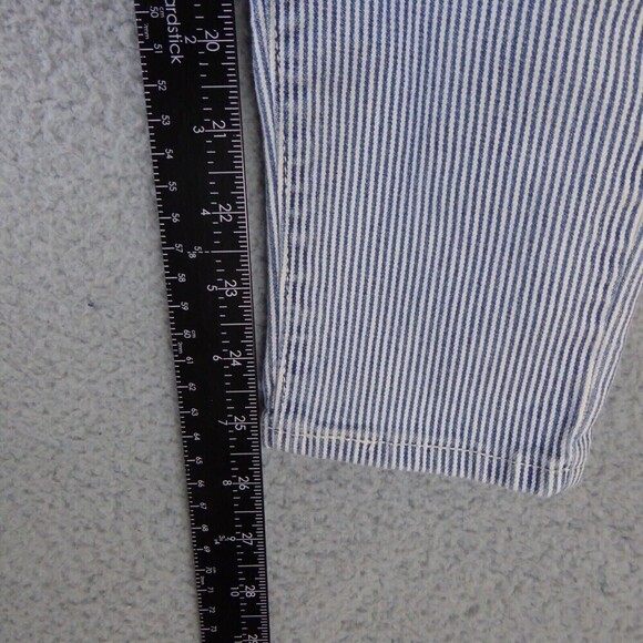 Levi's Jeans Women's Size 29 Mile High Super Skinny Striped Floral Pockets Heart - Picture 10 of 12